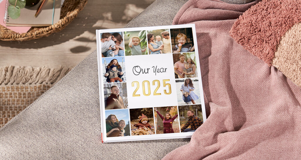 Fotobuch für das Jahr 2024 mit persönlichen Bildern