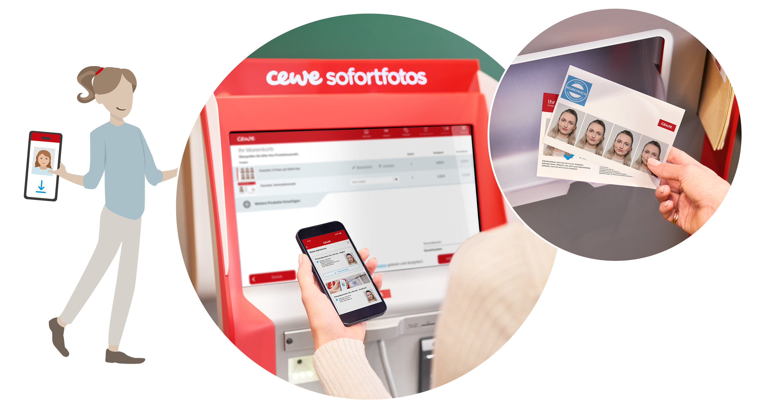 Biometrische Passbilder in Wien | CEWE Passfoto App